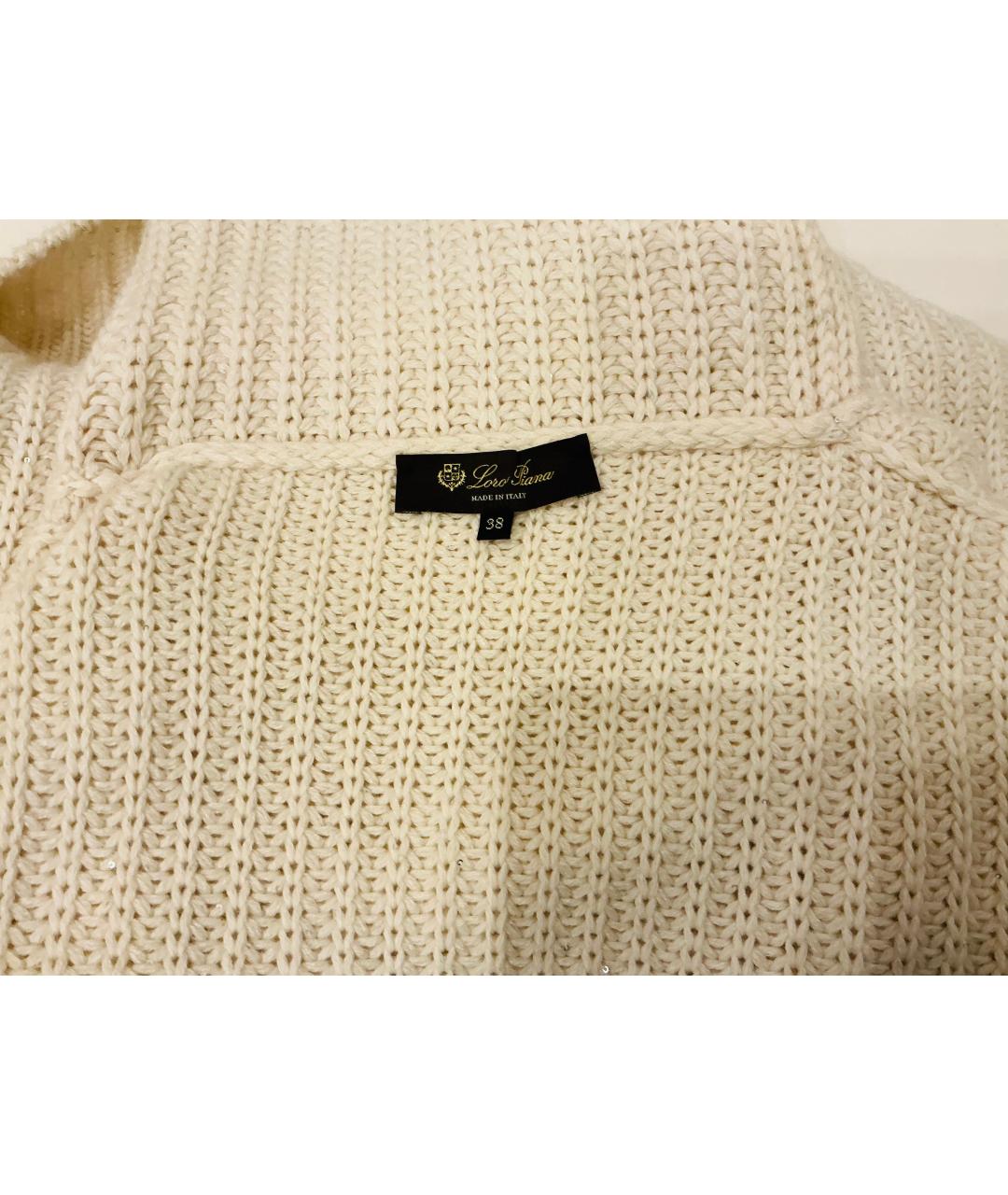 LORO PIANA Бежевый кашемировый джемпер / свитер, фото 3