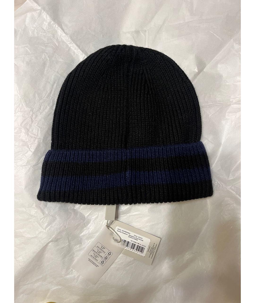 CERRUTI 1881 Черная шерстяная шапка, фото 5