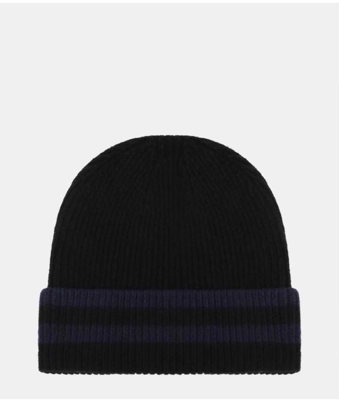 CERRUTI 1881 Черная шерстяная шапка, фото 2