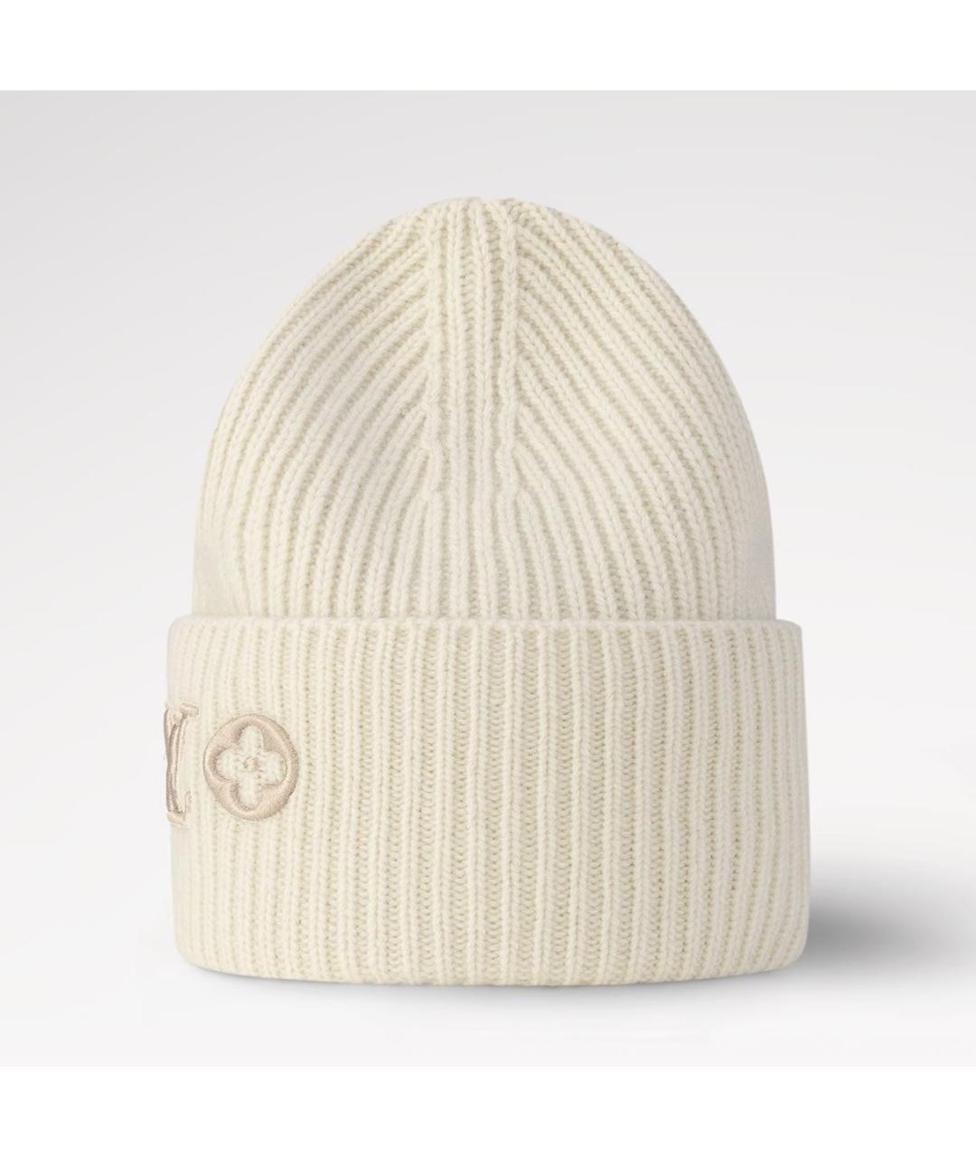 LOUIS VUITTON Белая шерстяная шапка, фото 6