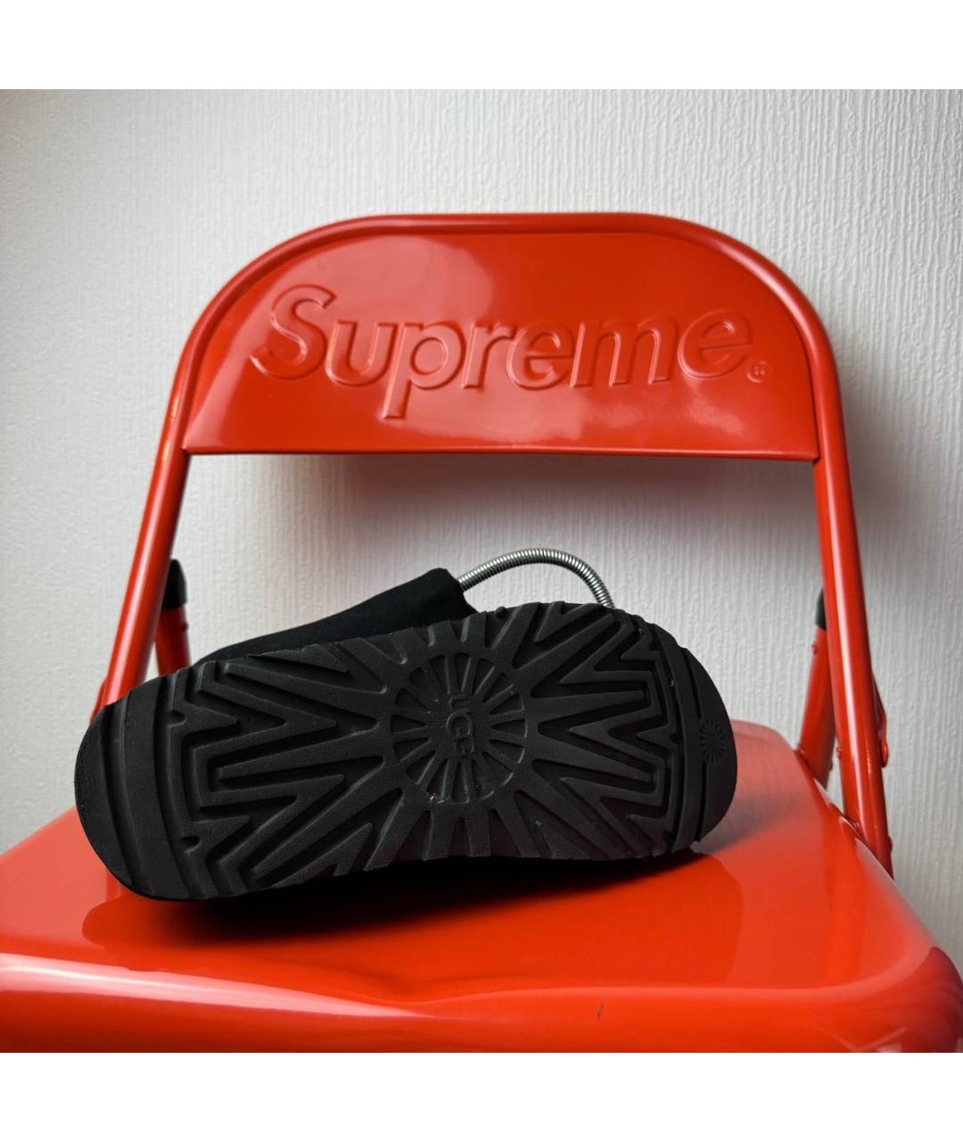 UGG AUSTRALIA Черные замшевые сабо, фото 5