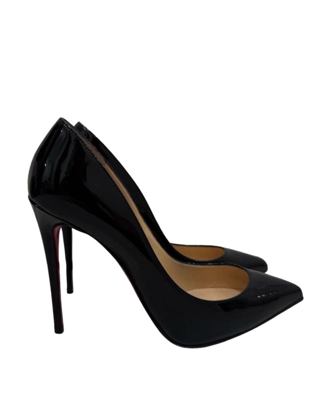 CHRISTIAN LOUBOUTIN Черные туфли из лакированной кожи, фото 1