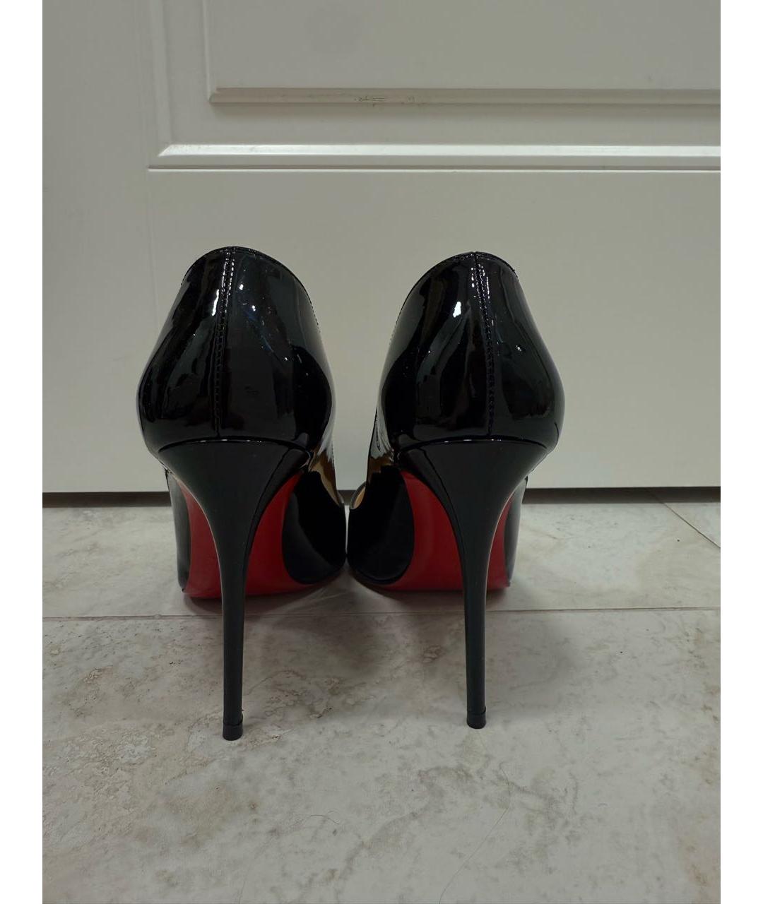 CHRISTIAN LOUBOUTIN Черные туфли из лакированной кожи, фото 4