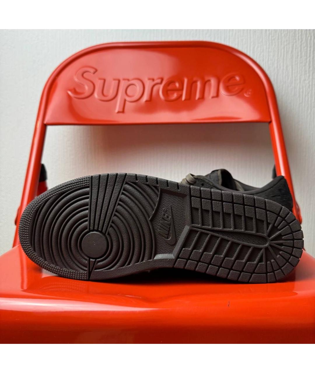 CACTUS JACK BY TRAVIS SCOTT Коричневые замшевые низкие кроссовки / кеды, фото 4