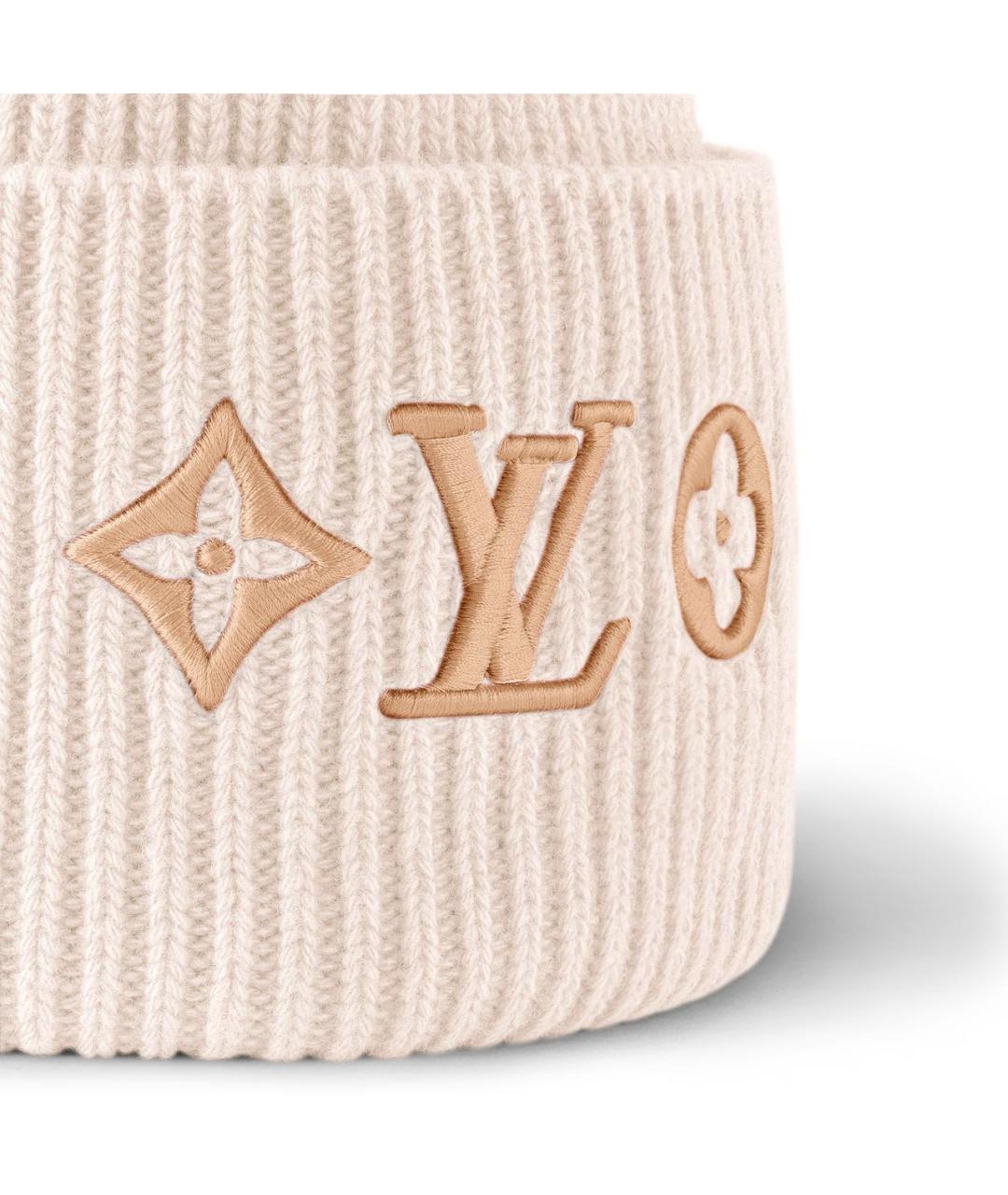 LOUIS VUITTON Розовая шерстяная шапка, фото 3