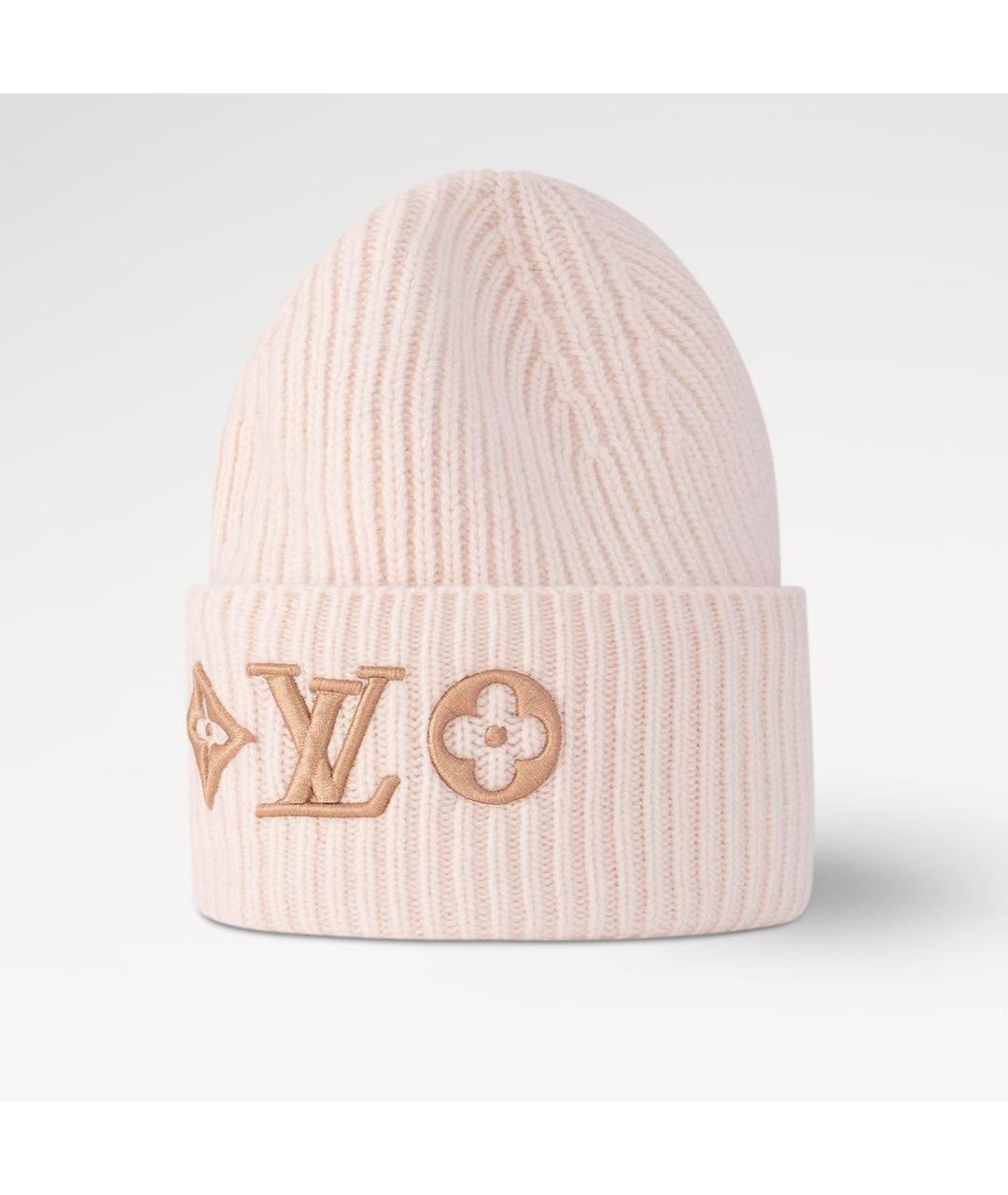 LOUIS VUITTON Розовая шерстяная шапка, фото 5