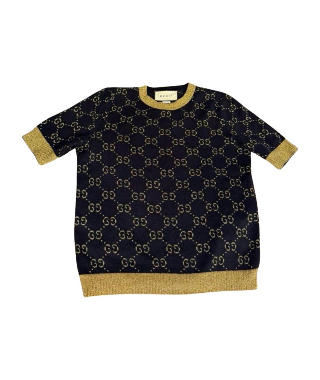 GUCCI Темно-синий хлопковый джемпер / свитер, фото 1