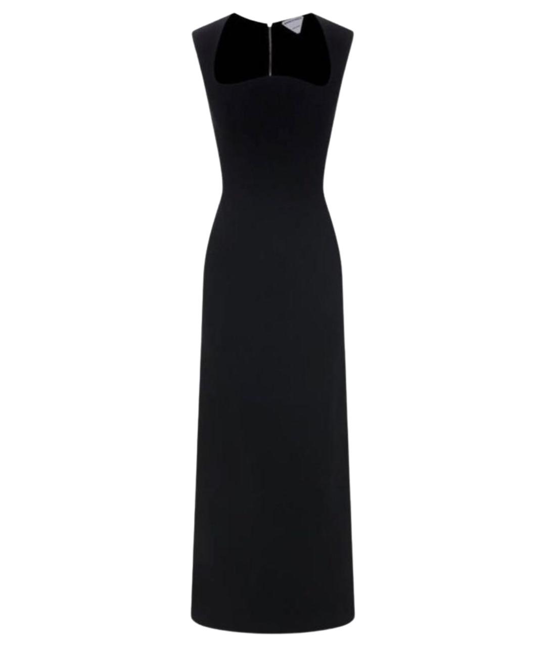 BOTTEGA VENETA Черное вискозное коктейльное платье, фото 1