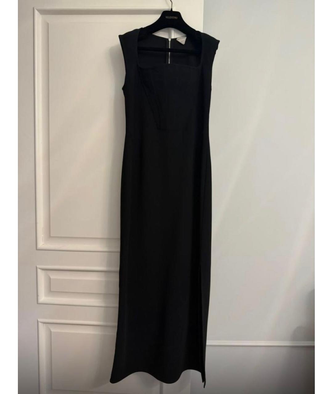 BOTTEGA VENETA Черное вискозное коктейльное платье, фото 2