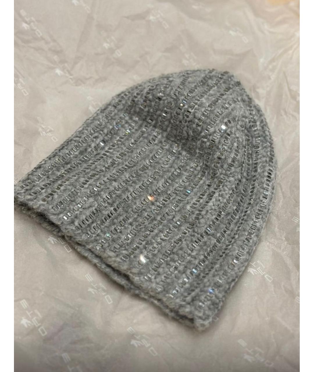 ERMANNO SCERVINO Серая шапка, фото 2