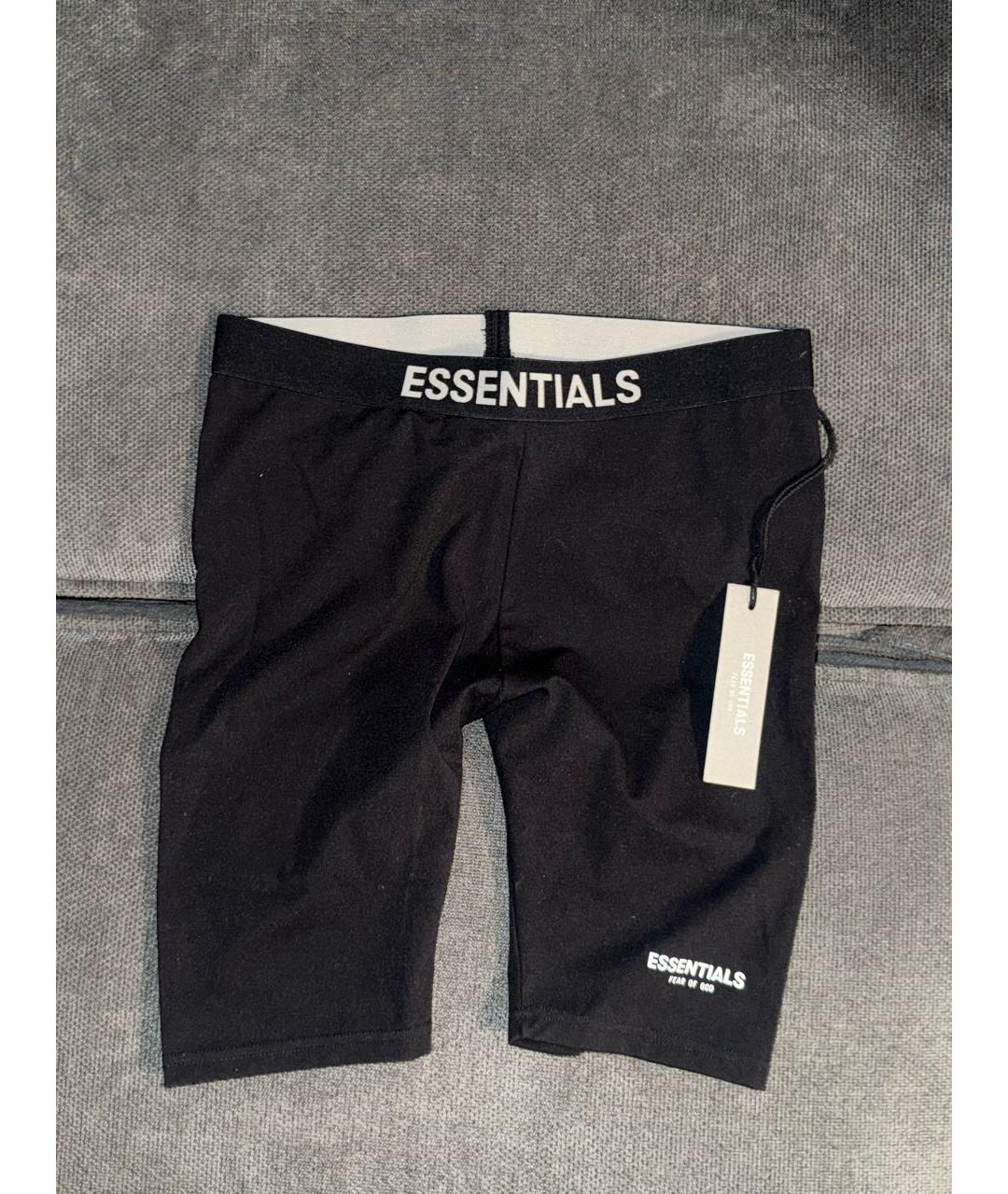 FEAR OF GOD ESSENTIALS Черные полиэстеровые шорты, фото 2