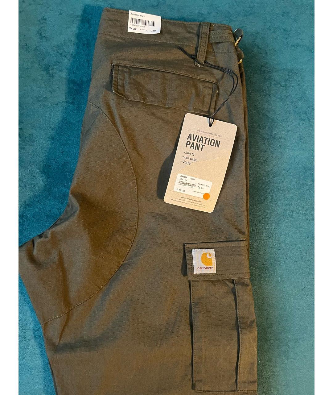 CARHARTT WIP Хаки повседневные брюки, фото 4