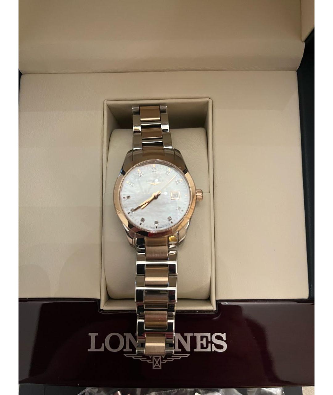 LONGINES Серебряные металлические часы, фото 5