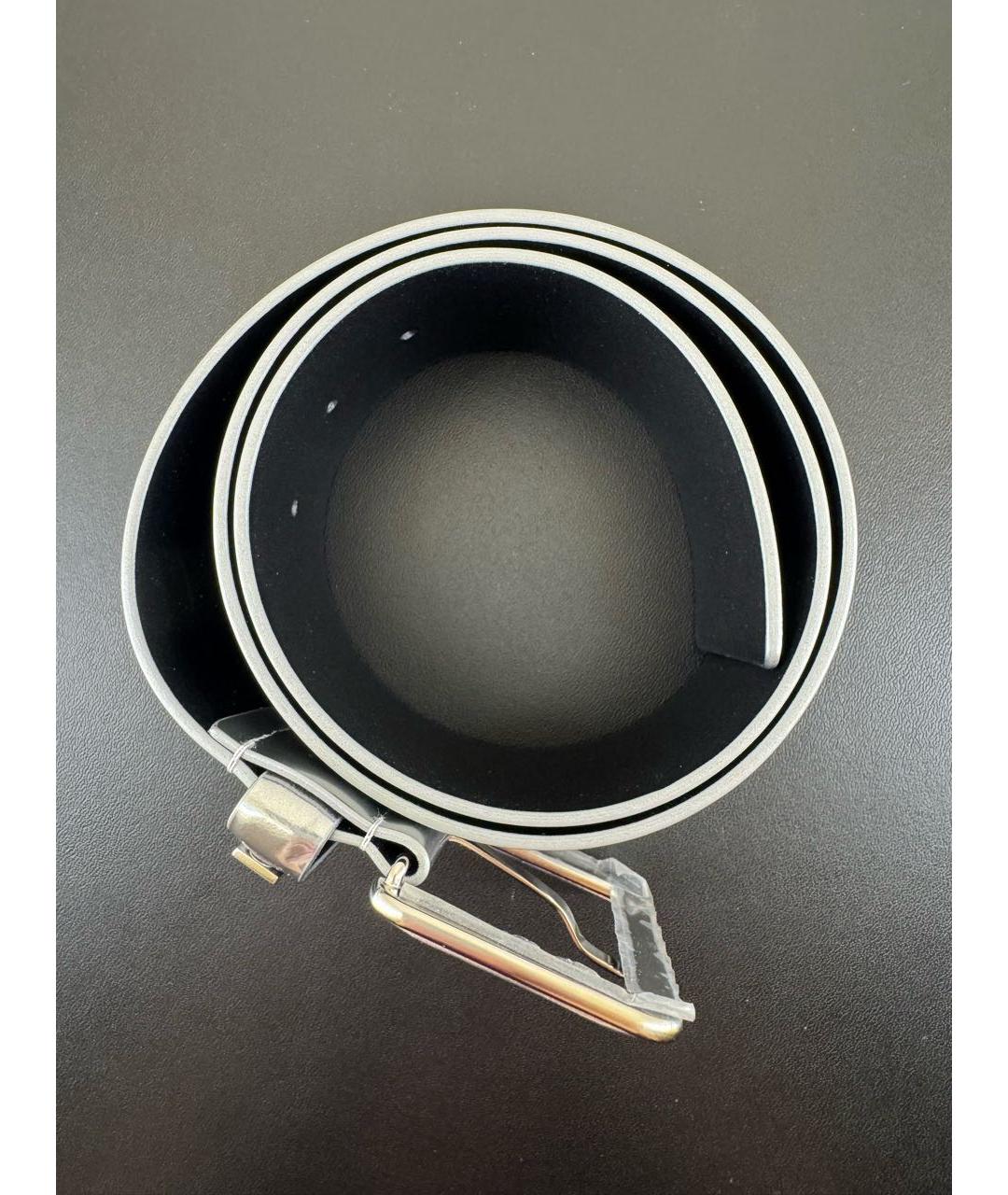 CHANEL Серебрянный кожаный ремень, фото 3