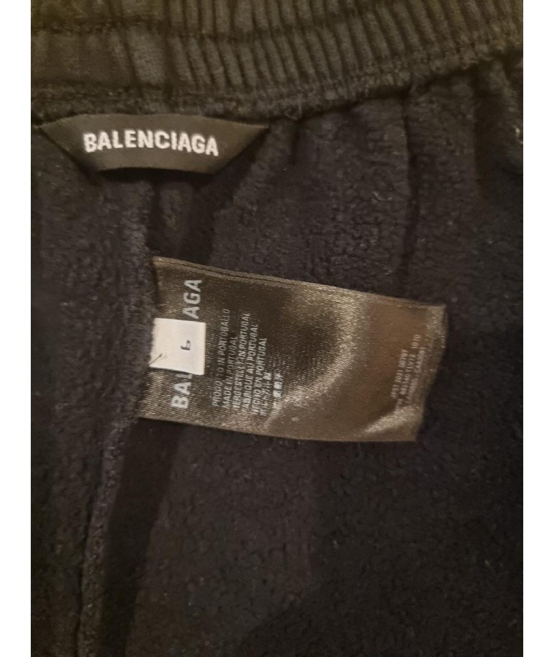 BALENCIAGA Черные хлопковые брюки и шорты, фото 6