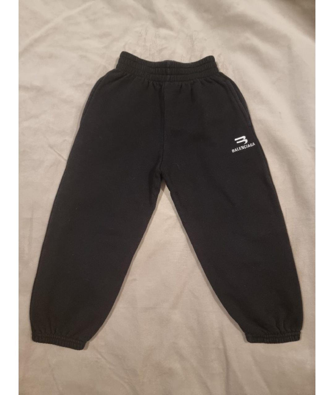 BALENCIAGA Черные хлопковые брюки и шорты, фото 5