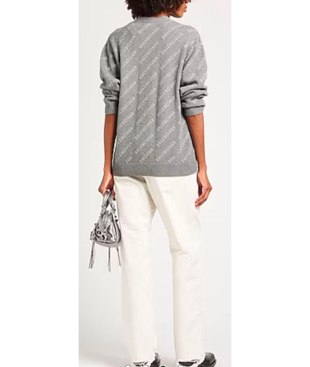 BALENCIAGA Серый кашемировый кардиган, фото 8