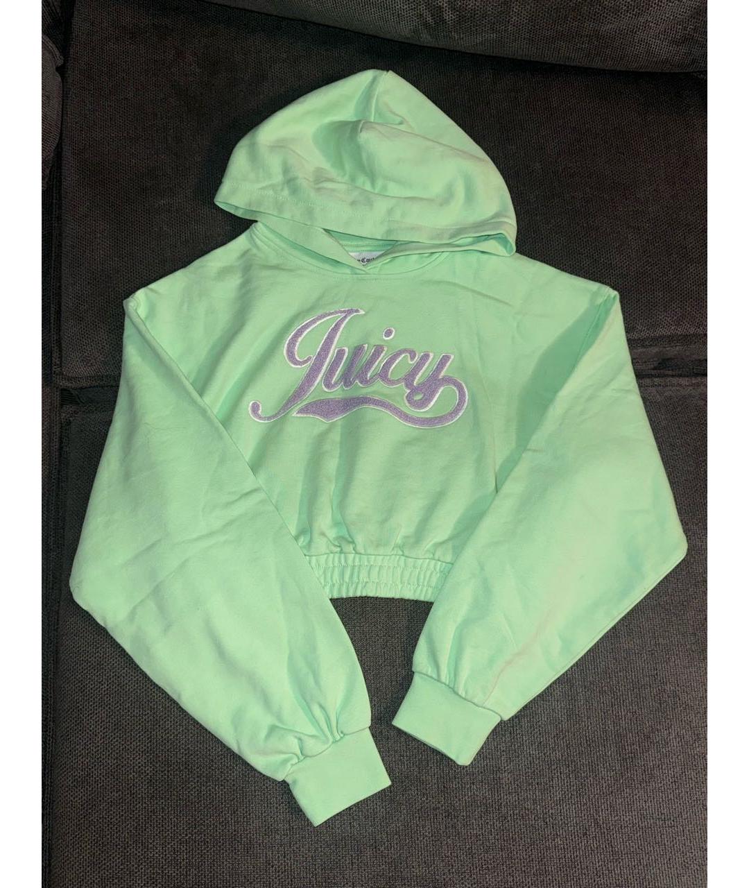 JUICY COUTURE Салатовый хлопковый костюм с брюками, фото 4