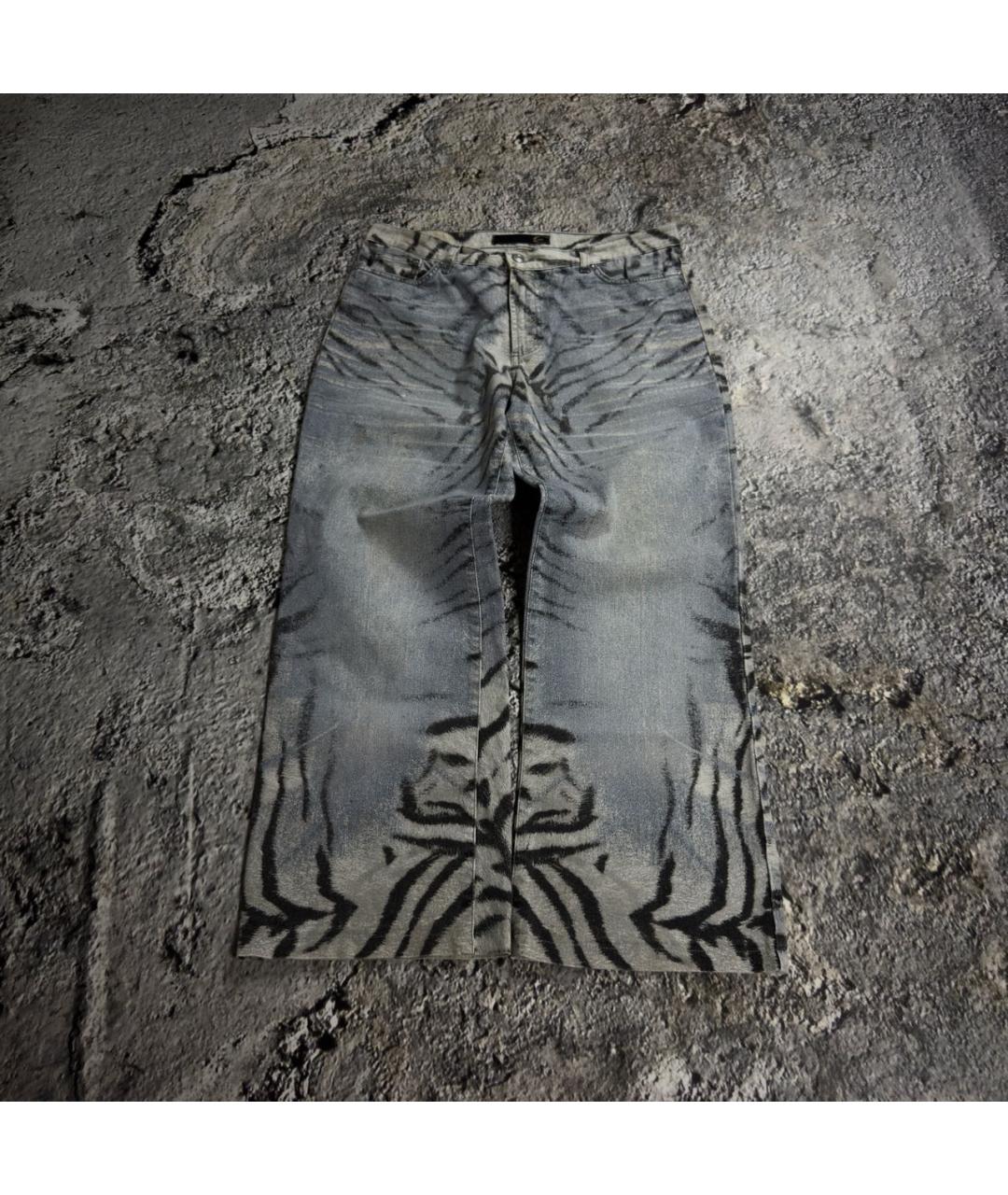 JUST CAVALLI Голубые хлопковые джинсы, фото 8