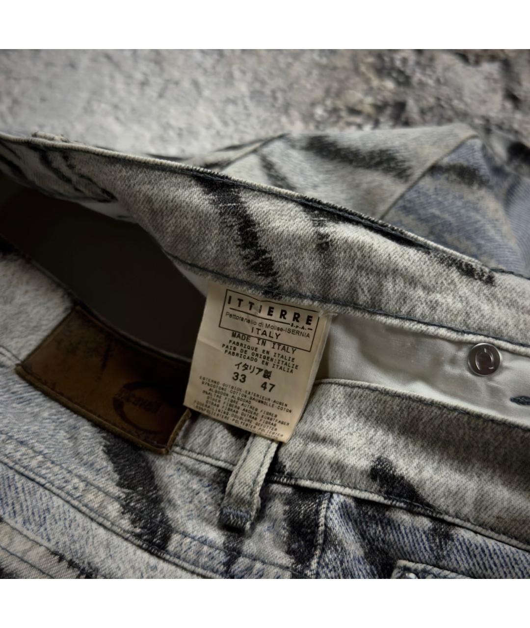 JUST CAVALLI Голубые хлопковые джинсы, фото 5