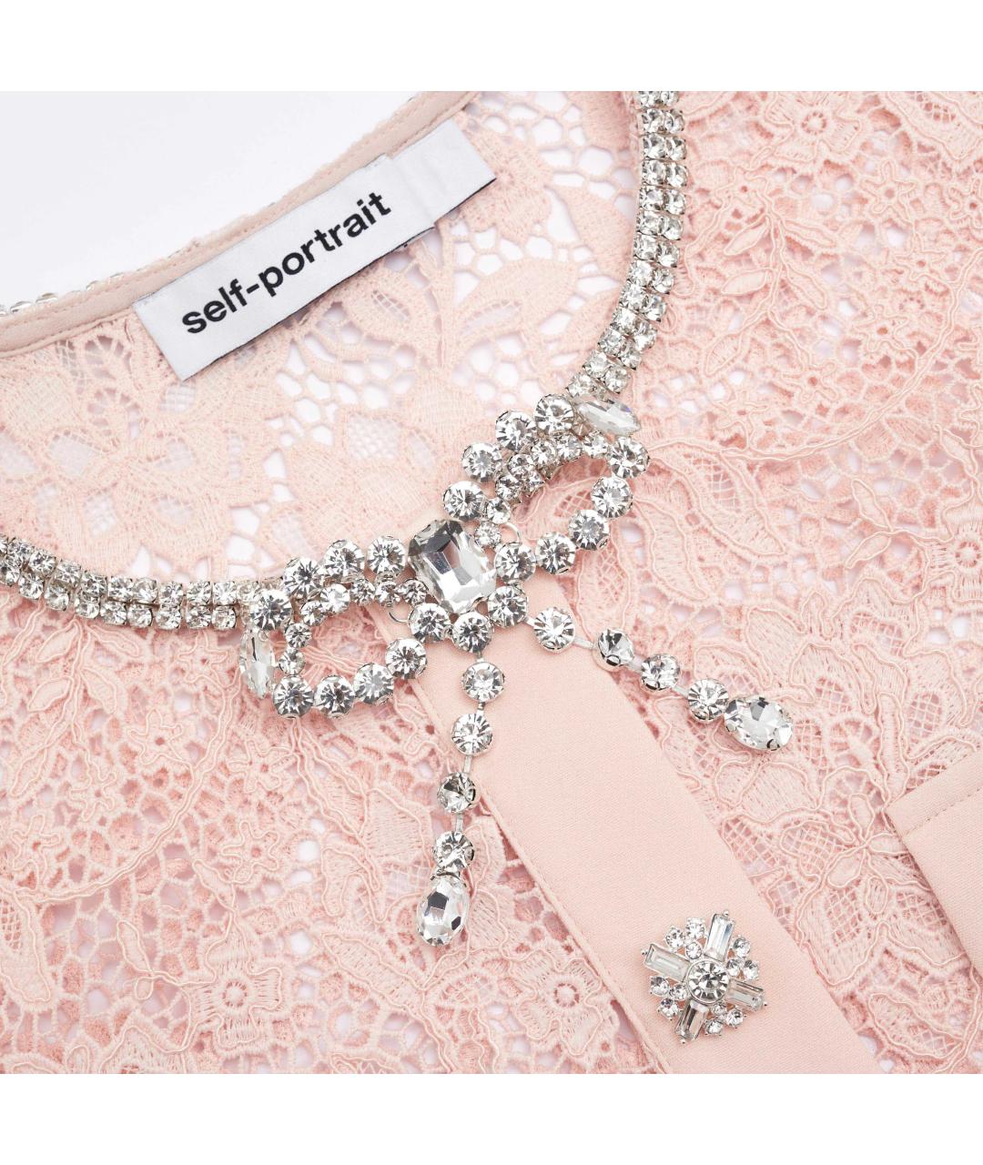 SELF-PORTRAIT Розовое коктейльное платье, фото 5