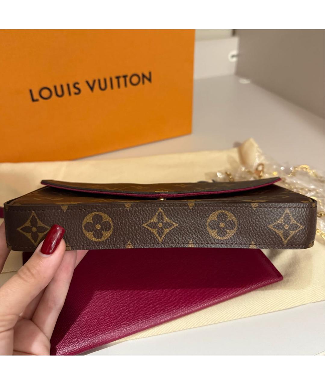 LOUIS VUITTON Коричневая сумка через плечо, фото 6