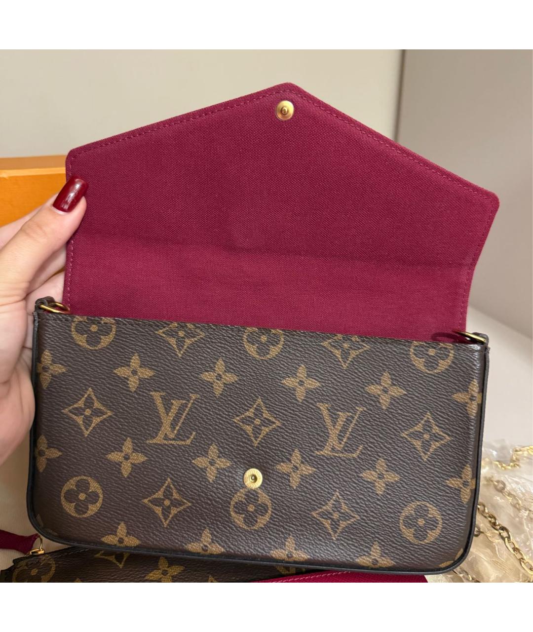 LOUIS VUITTON Коричневая сумка через плечо, фото 7