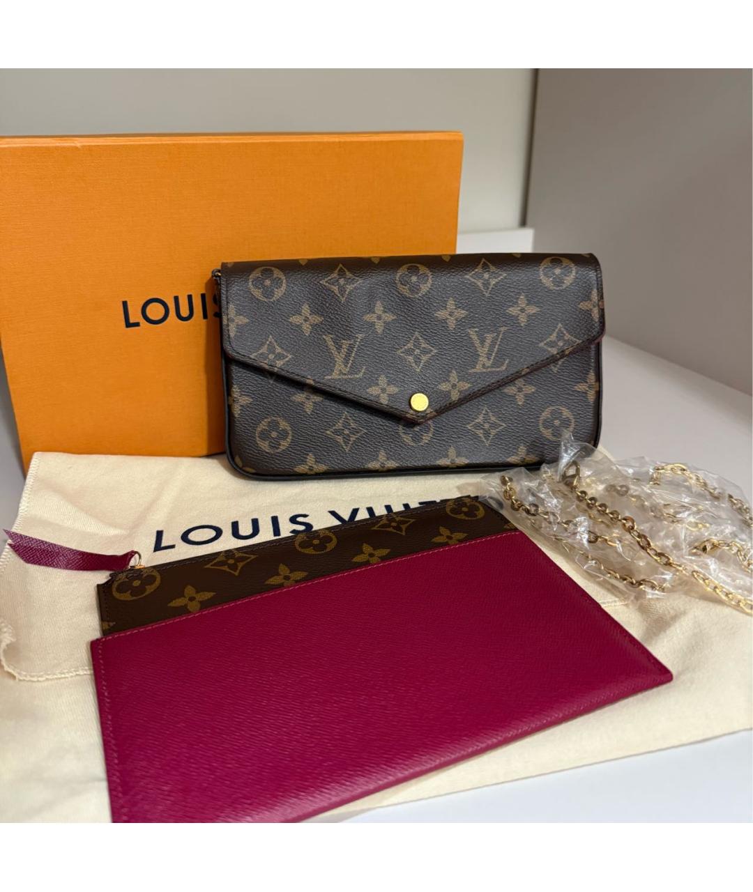 LOUIS VUITTON Коричневая сумка через плечо, фото 2