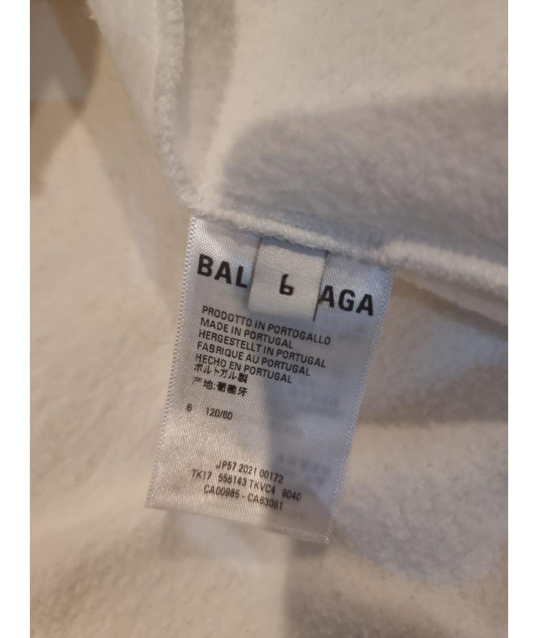 BALENCIAGA Белый хлопковый детская футболка / топ, фото 5