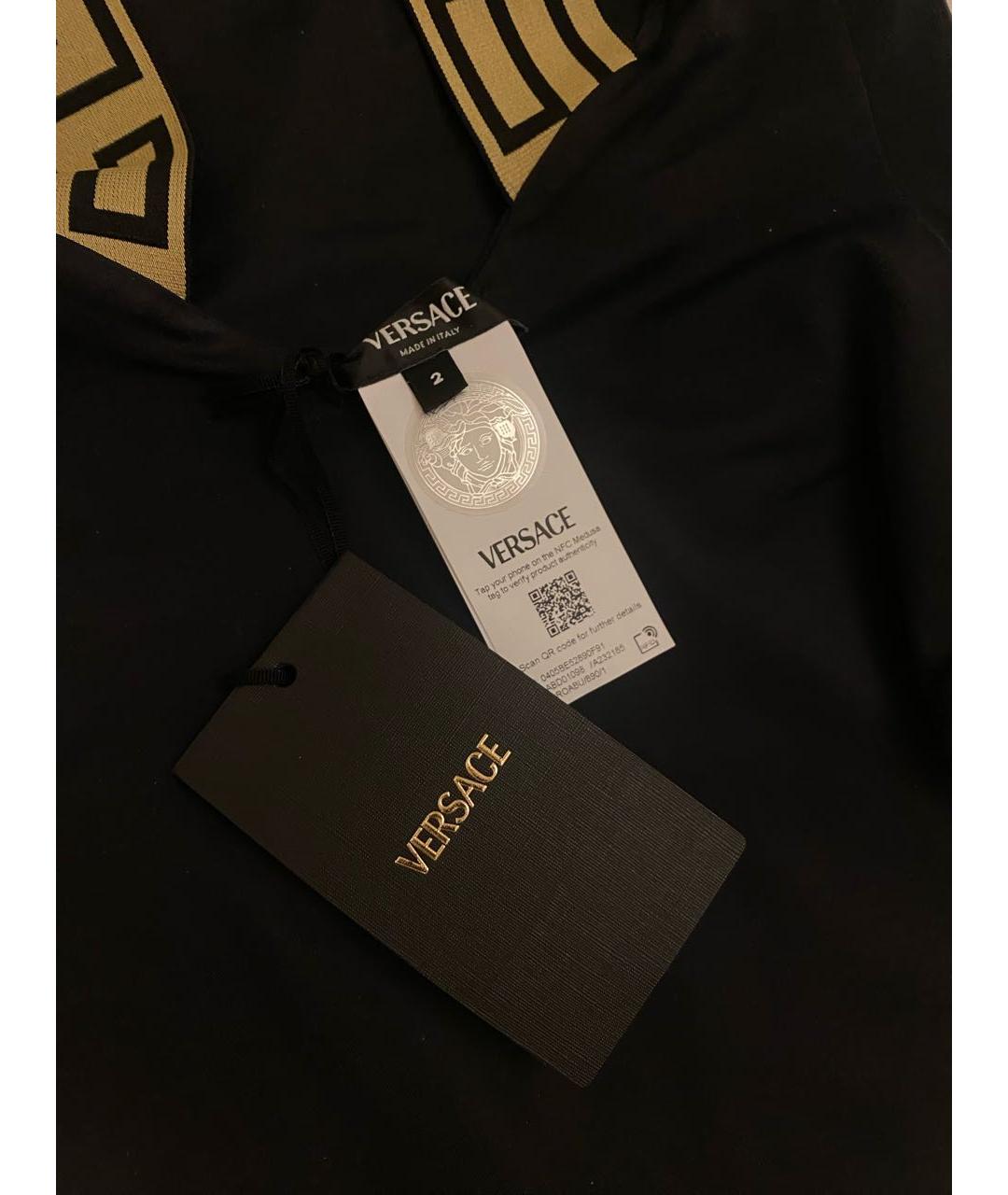 VERSACE Черный полиамидовый купальник, фото 4