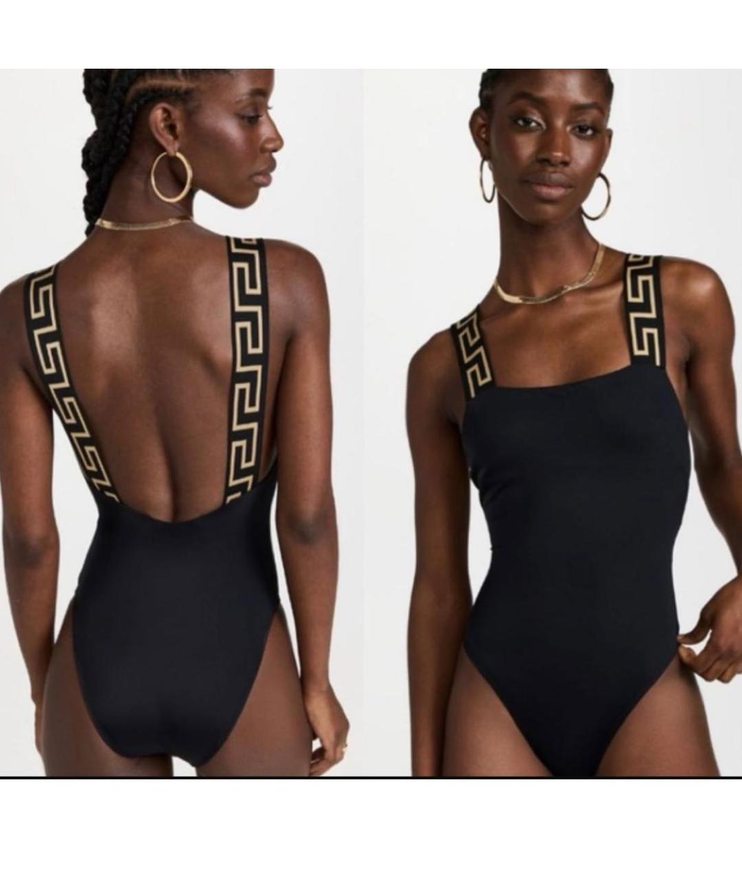 VERSACE Черный полиамидовый купальник, фото 5