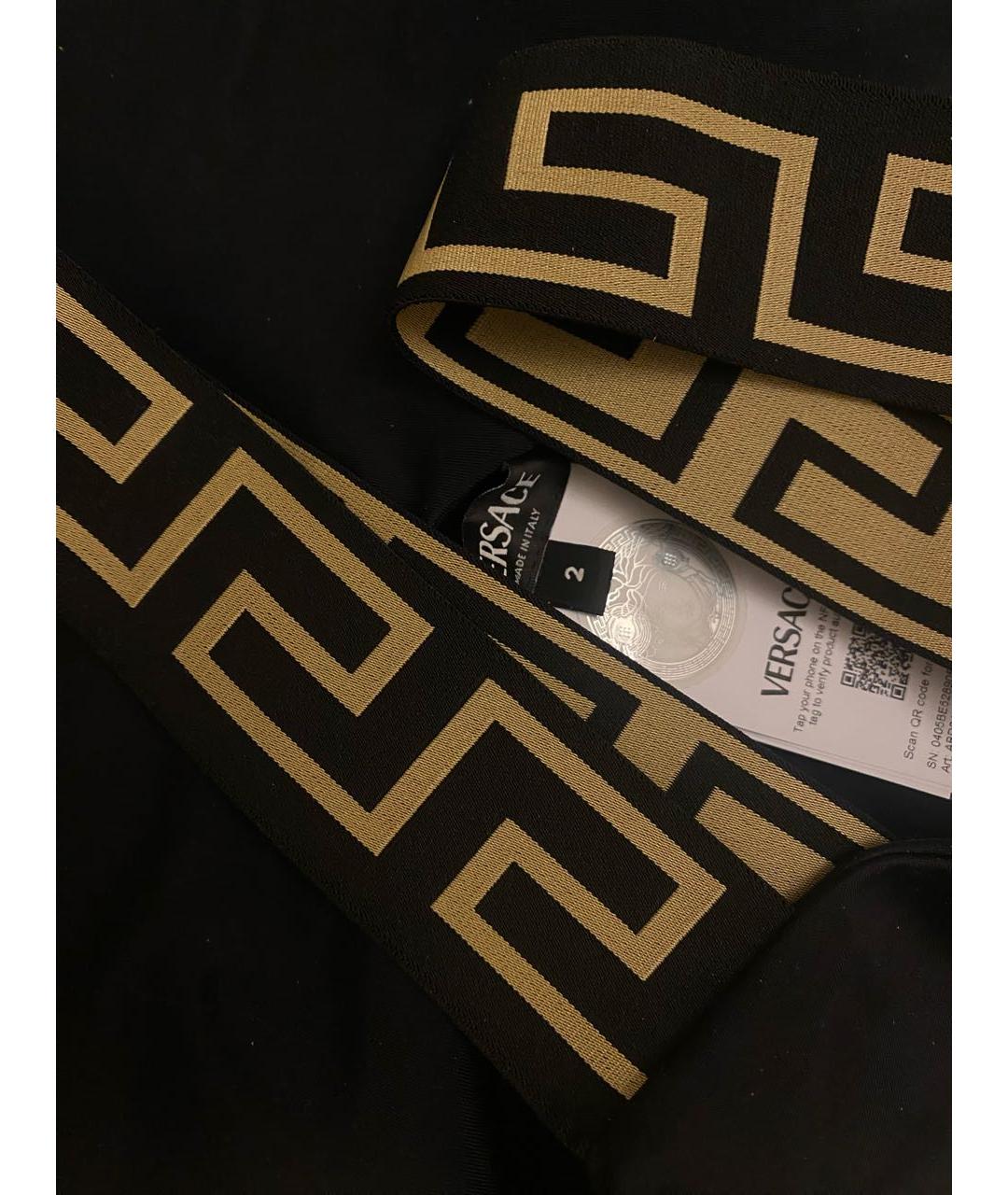VERSACE Черный полиамидовый купальник, фото 3