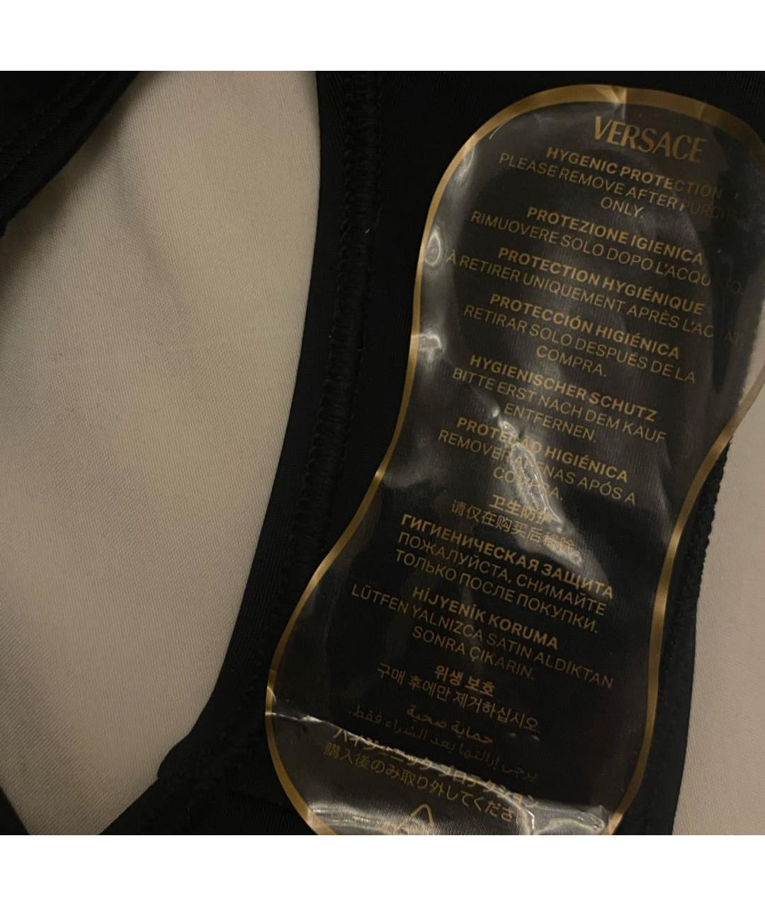 VERSACE Черный полиамидовый купальник, фото 8