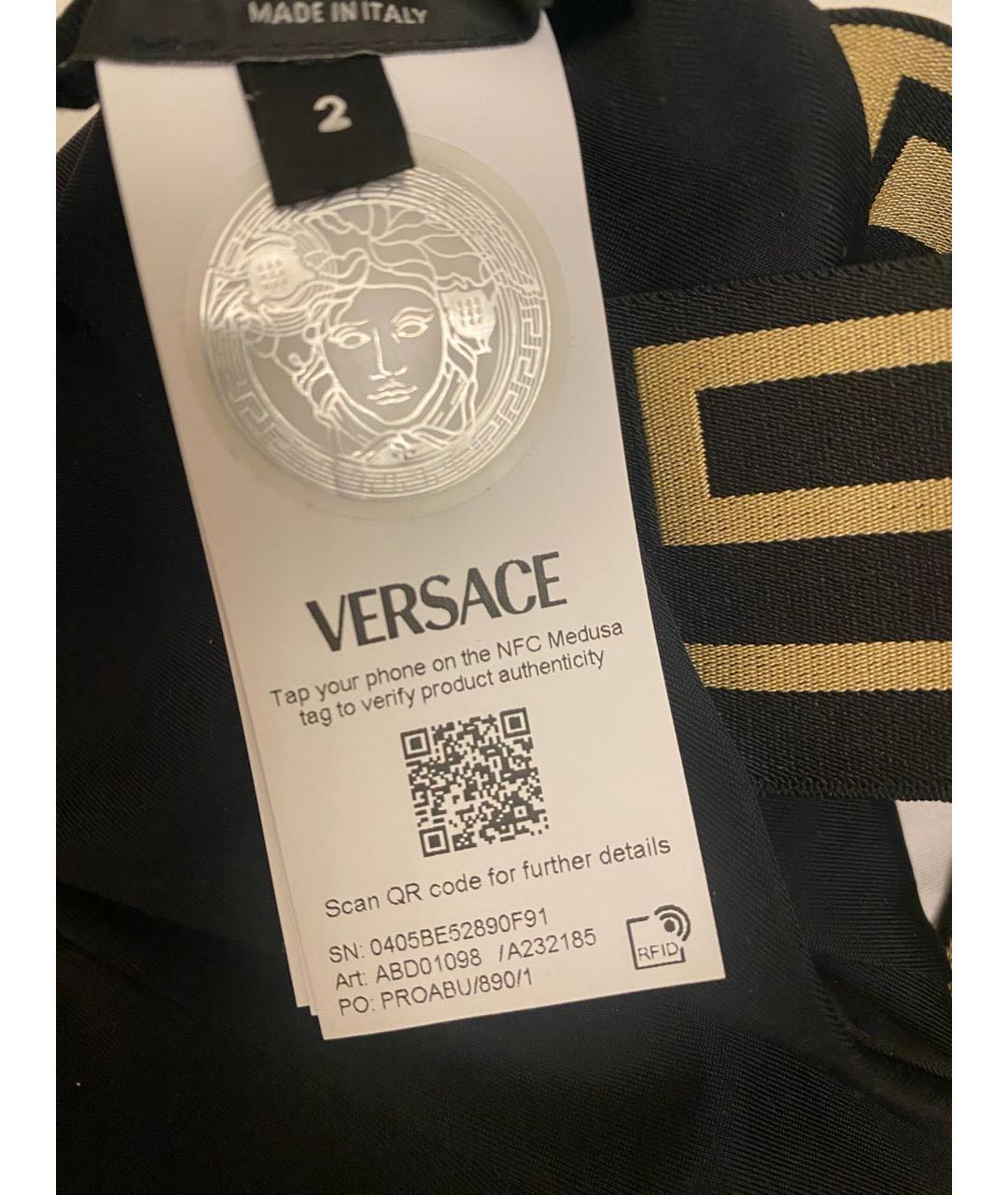 VERSACE Черный полиамидовый купальник, фото 7