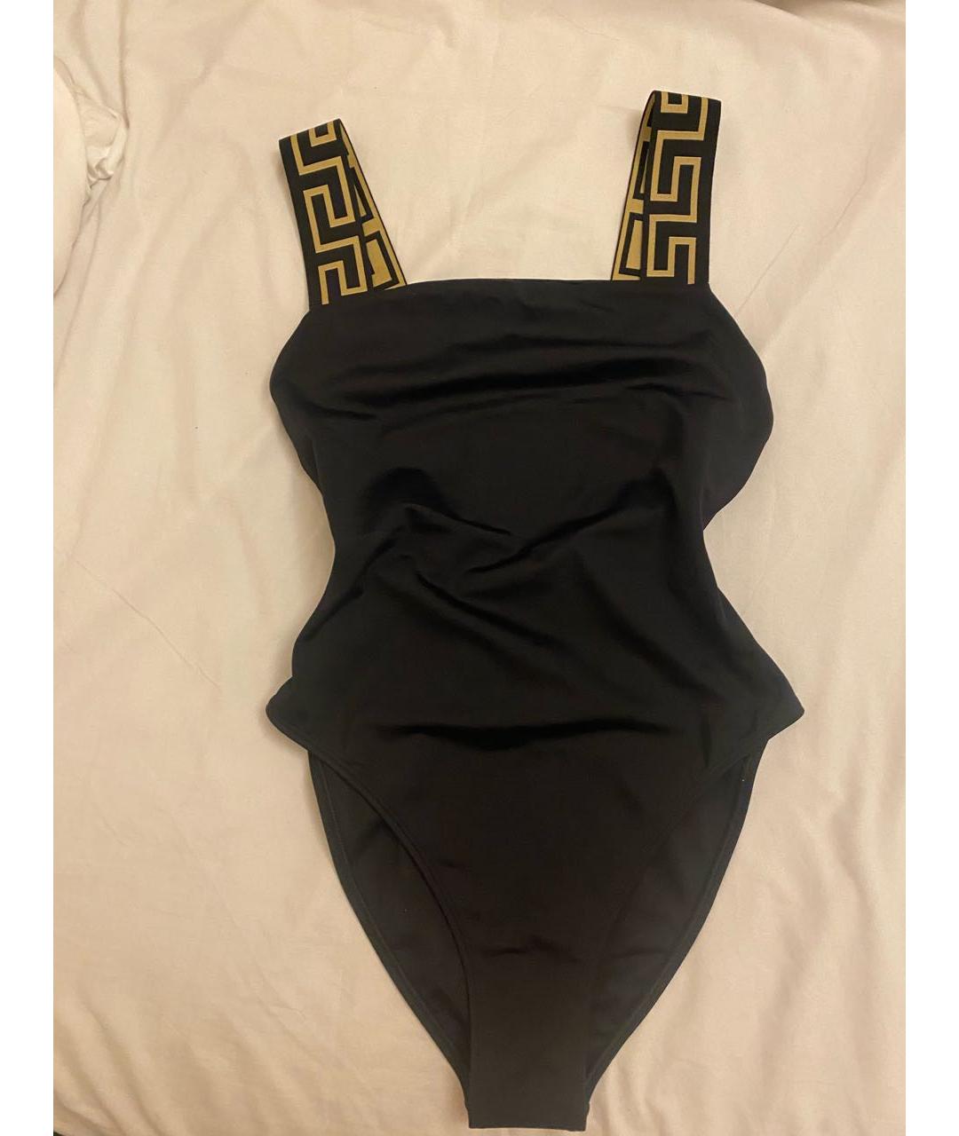 VERSACE Черный полиамидовый купальник, фото 9
