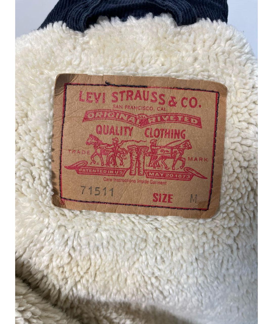 LEVI'S Темно-синяя хлопковая куртка, фото 3