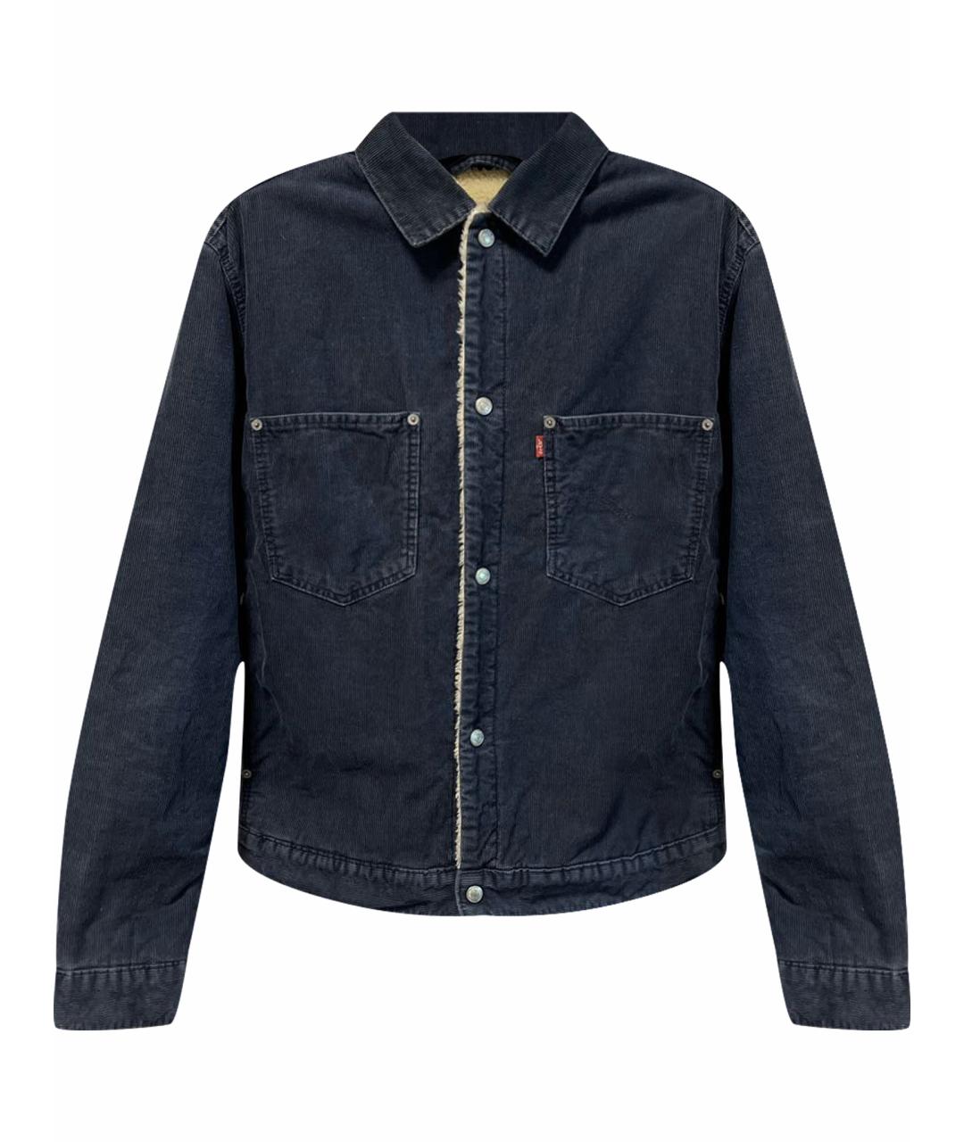 LEVI'S Темно-синяя хлопковая куртка, фото 1