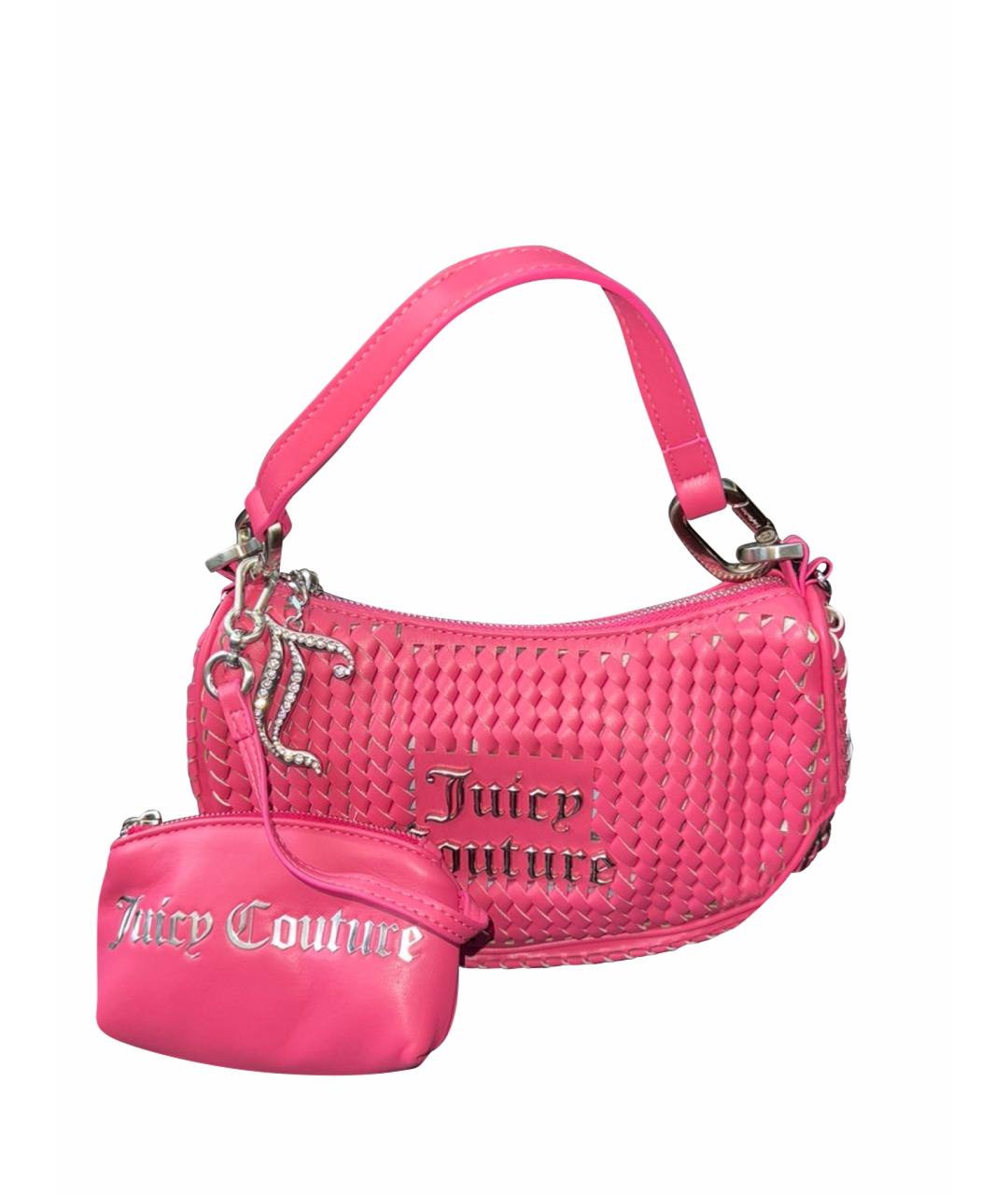JUICY COUTURE Розовая сумка с короткими ручками из искусственной кожи, фото 1