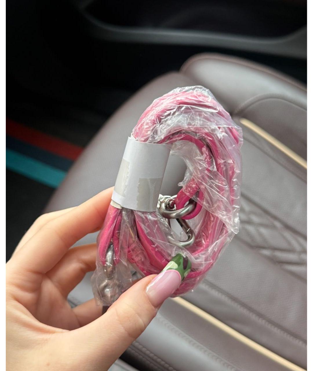 JUICY COUTURE Розовая сумка с короткими ручками из искусственной кожи, фото 5