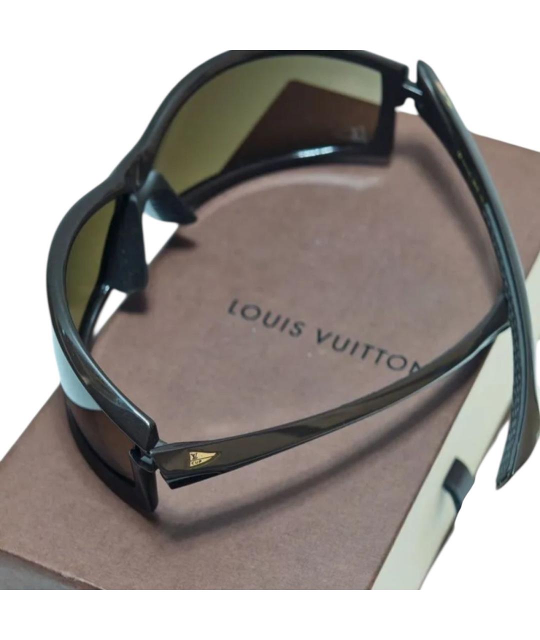 LOUIS VUITTON Коричневые пластиковые солнцезащитные очки, фото 5
