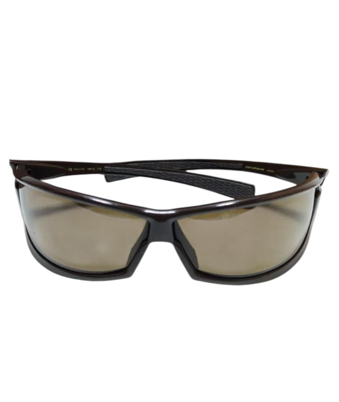 LOUIS VUITTON Коричневые пластиковые солнцезащитные очки, фото 1