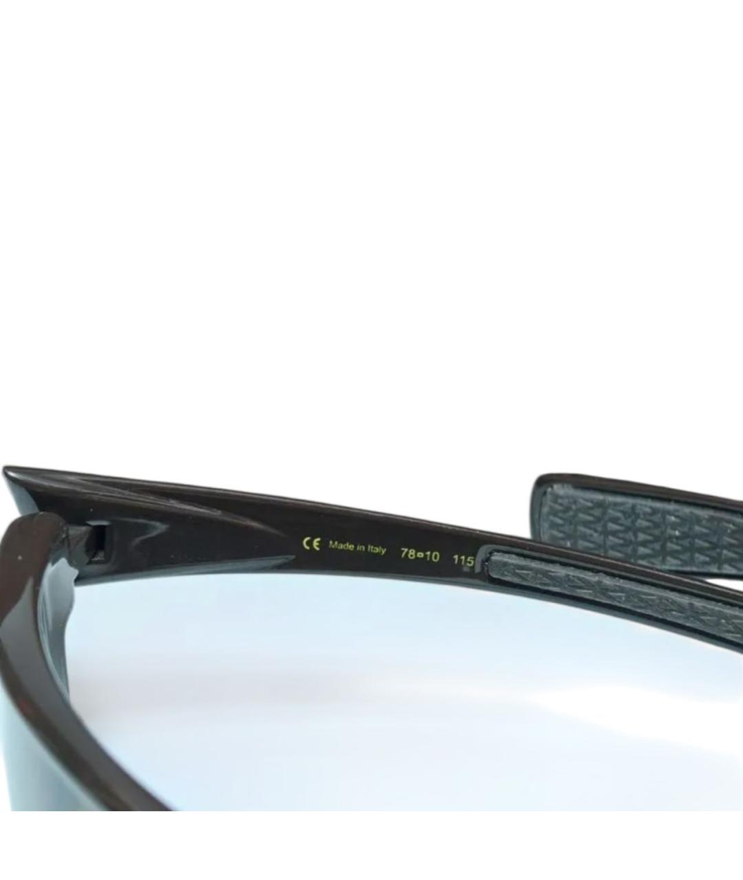 LOUIS VUITTON Коричневые пластиковые солнцезащитные очки, фото 3