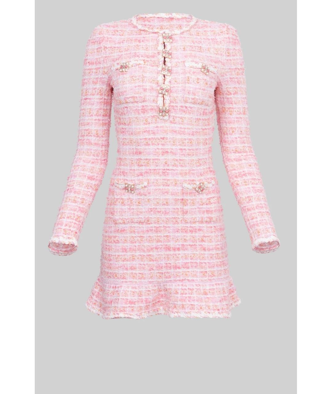 SELF-PORTRAIT Розовое коктейльное платье, фото 10