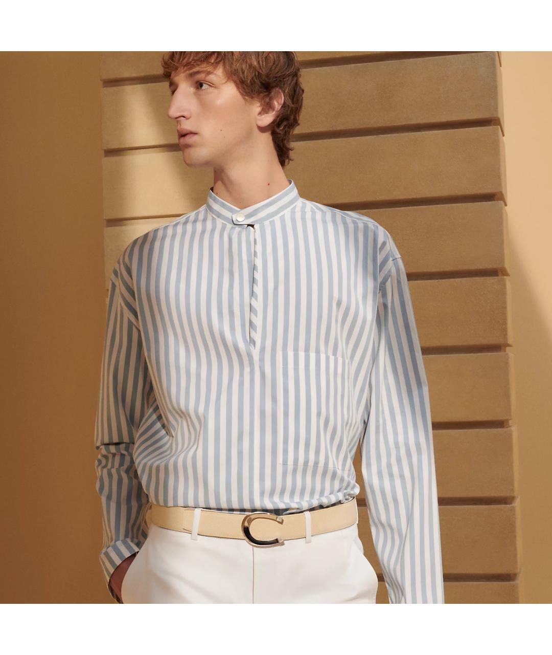 HERMES Черный кожаный ремень, фото 3