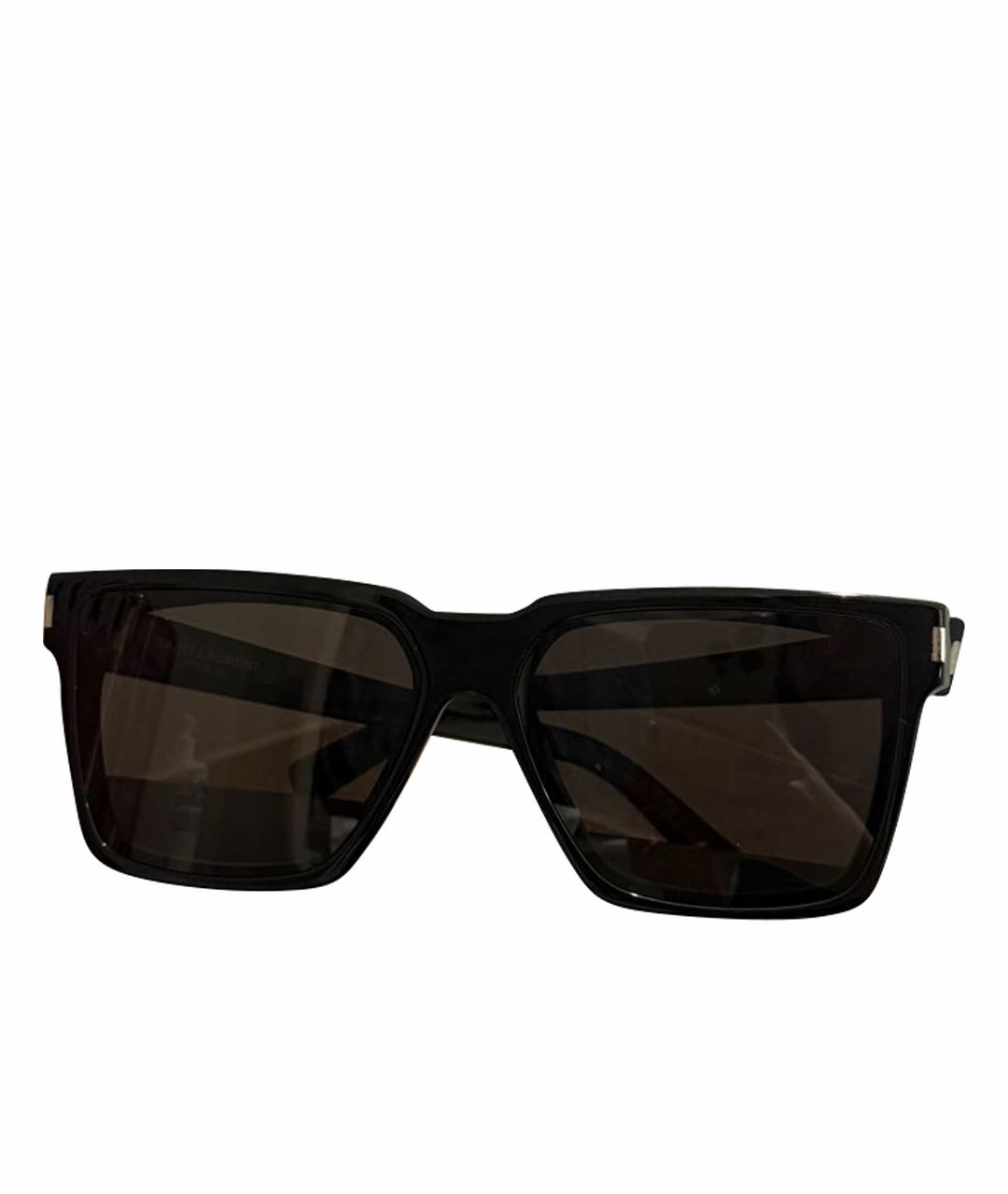 SAINT LAURENT Черные пластиковые солнцезащитные очки, фото 1