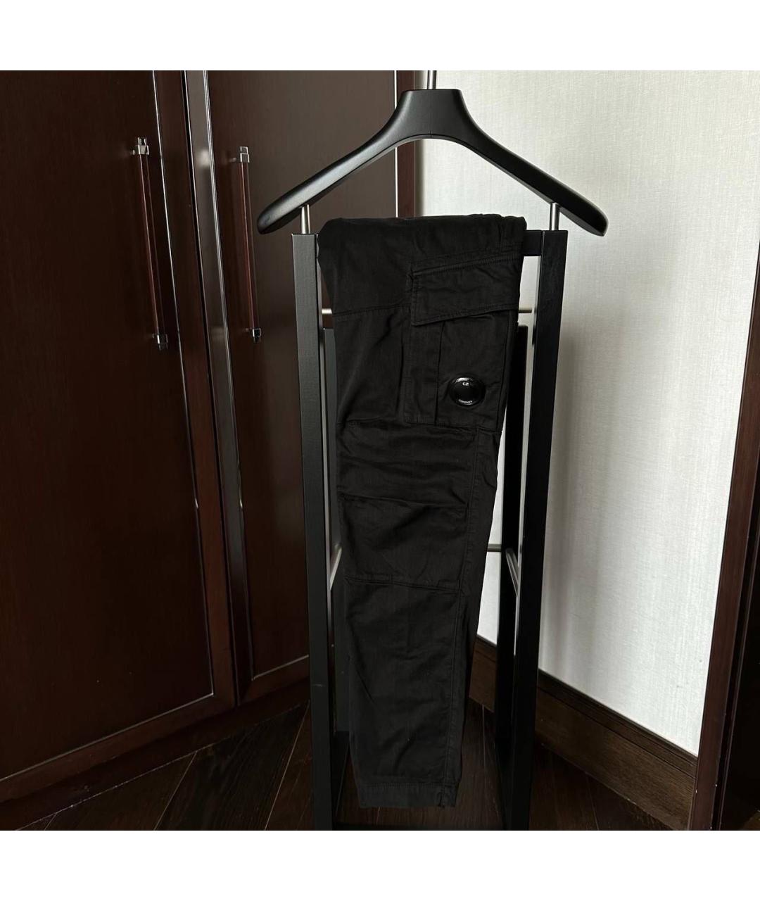 CP COMPANY Черные хлопковые повседневные брюки, фото 3