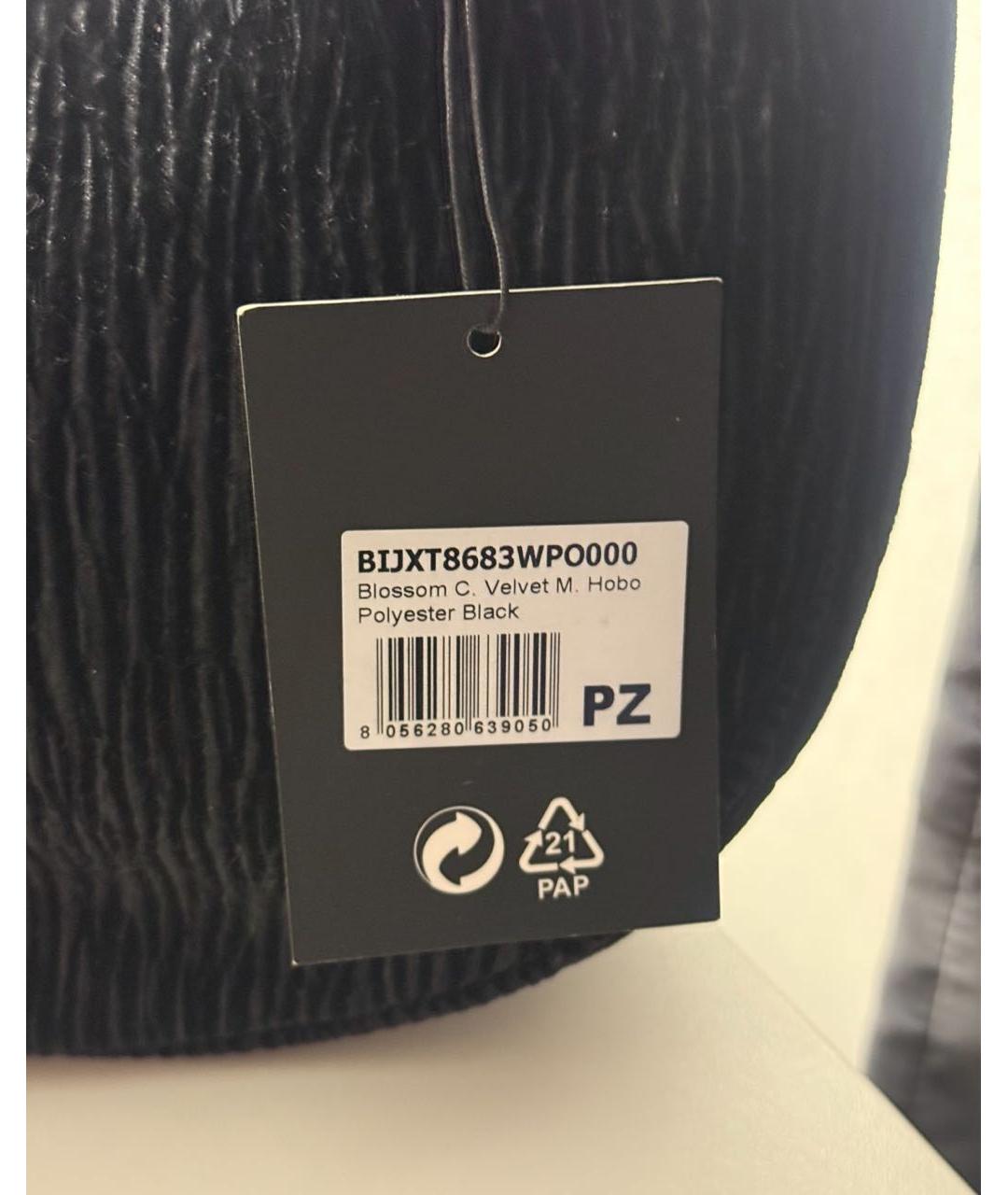 JUICY COUTURE Черная тканевая сумка с короткими ручками, фото 4