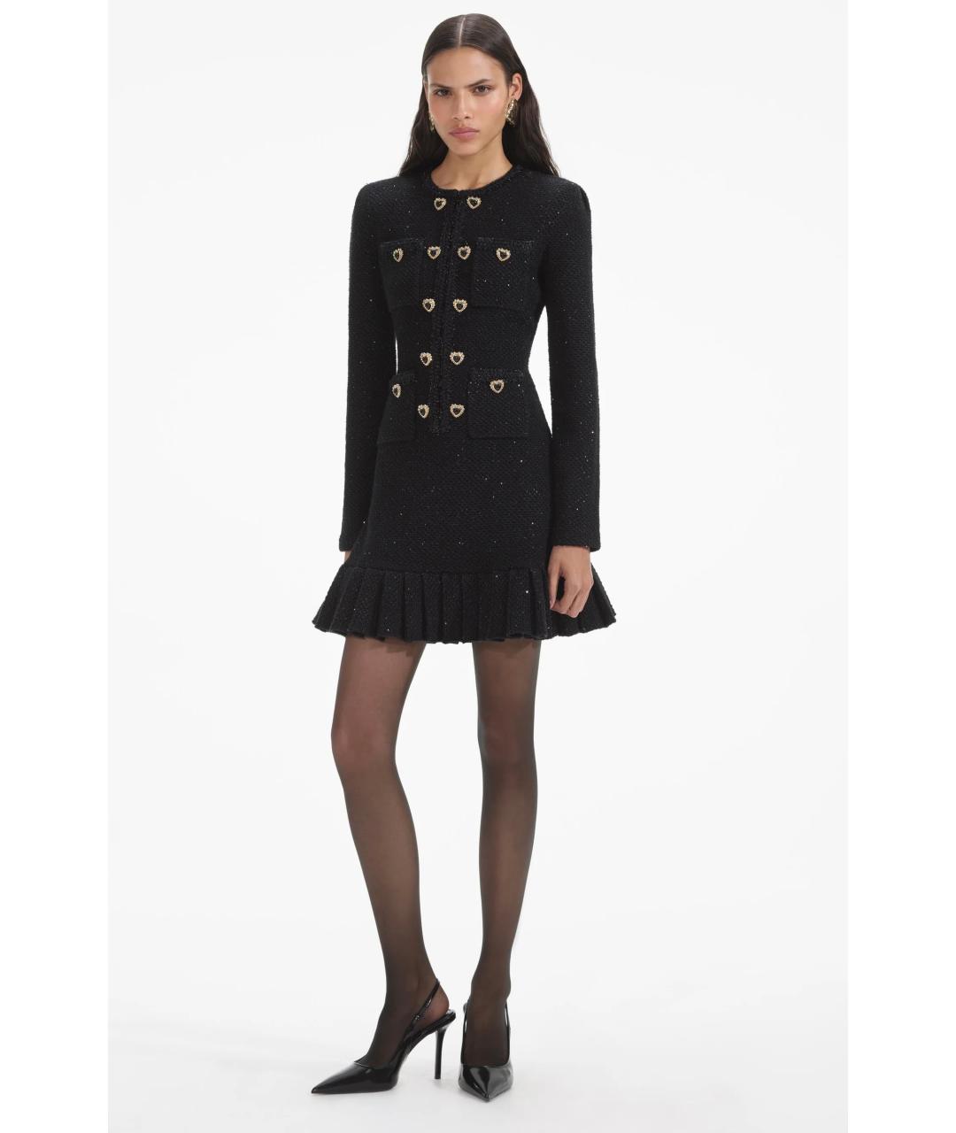 SELF-PORTRAIT Черное коктейльное платье, фото 3