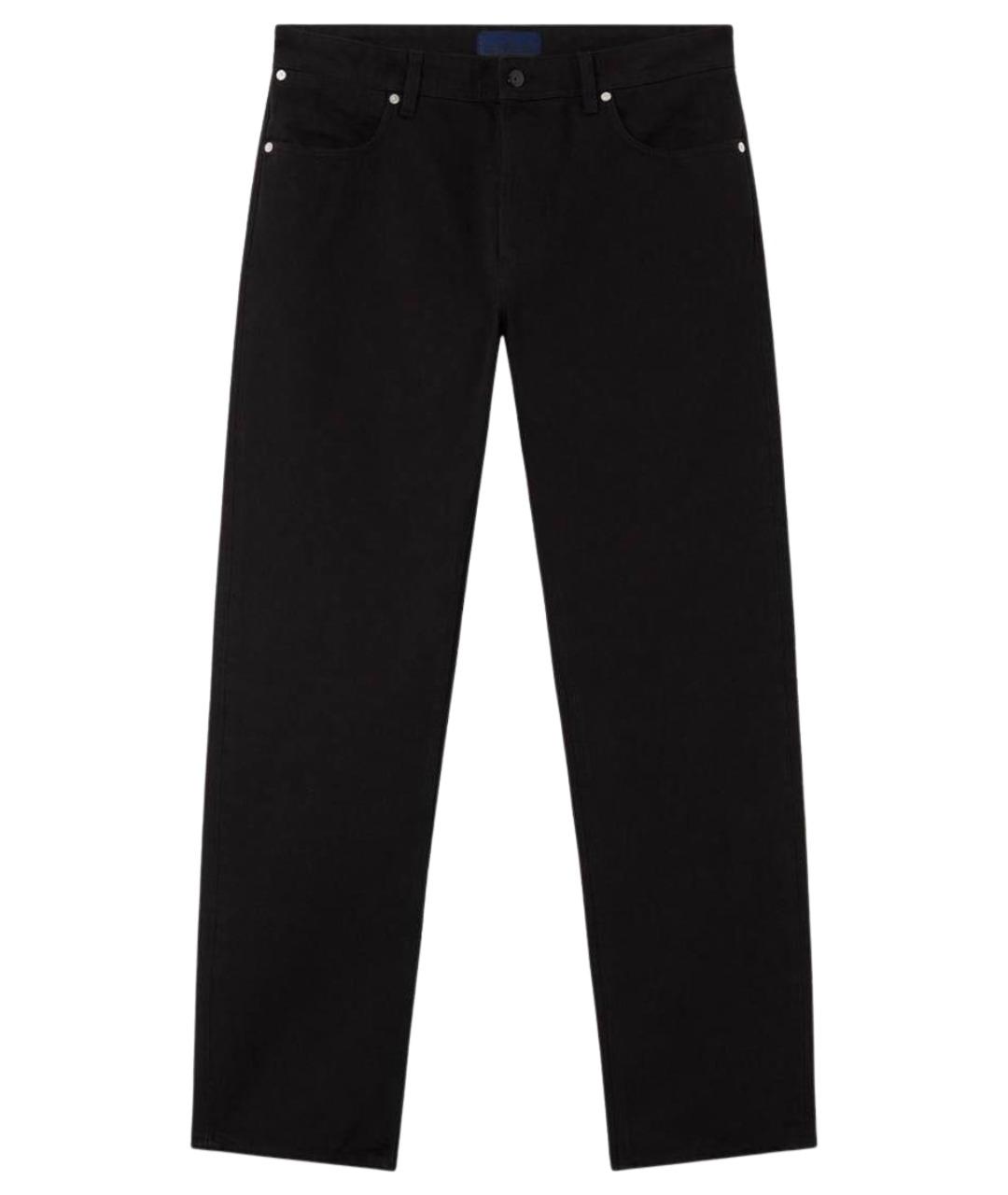 STONE ISLAND Черные хлопковые прямые джинсы, фото 1