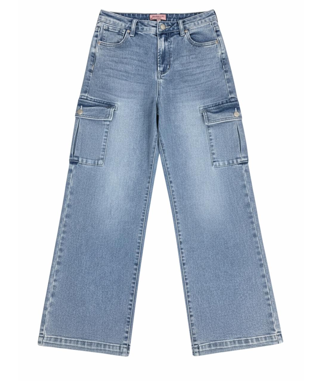 JUICY COUTURE Голубые прямые джинсы, фото 1